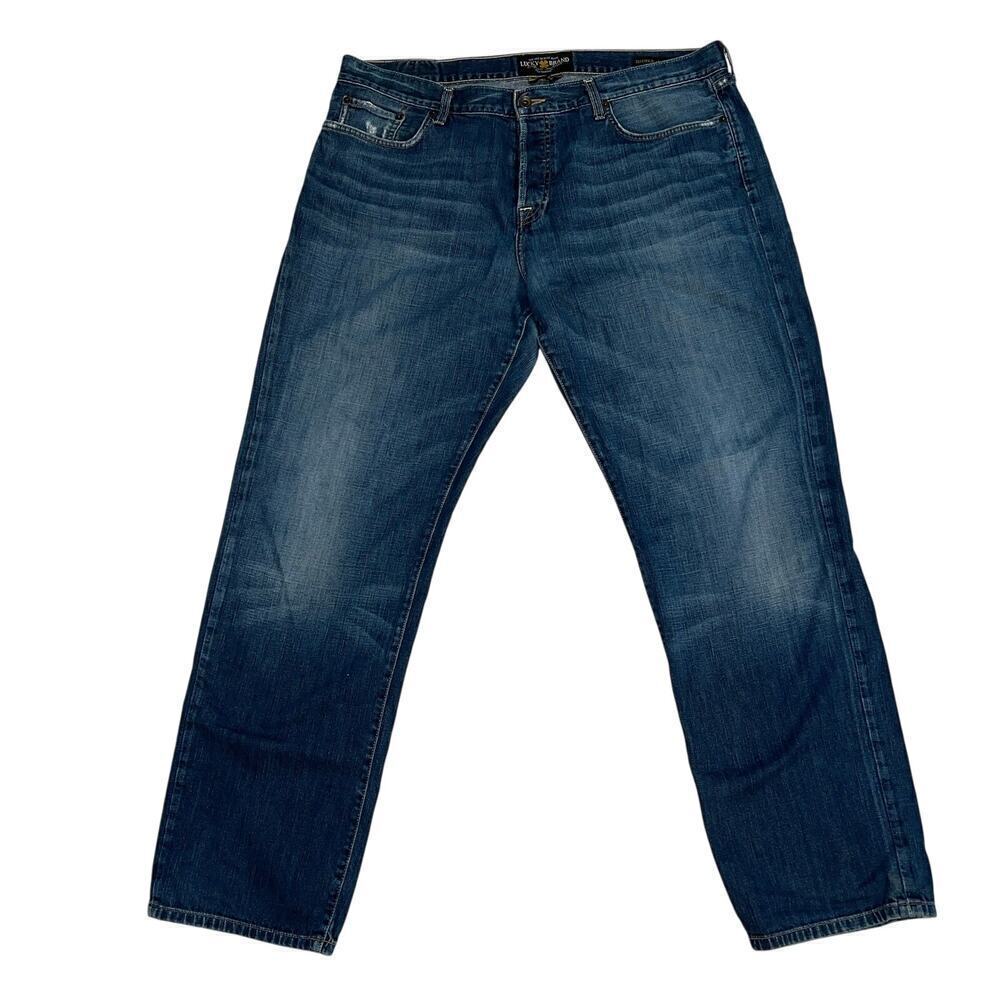 Lucky Brand Original 221 Straight Jeans 100% Cotton Button Fly Size 40x32